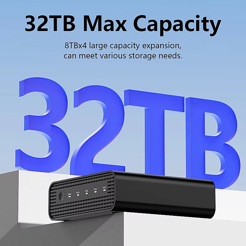 Aluminium M2 4-bay USB4 extern - Nvme Ssd recensie en prijs