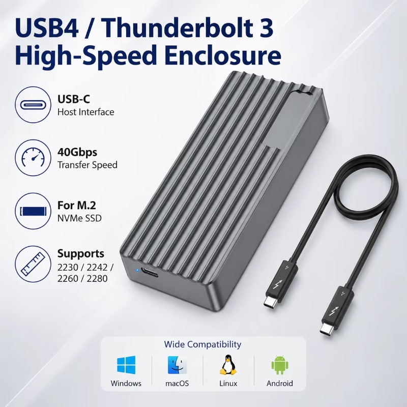 TBT3/USB4 M.2 NVMe SSD Behuizi - Nvme Ssd recensie en prijs
