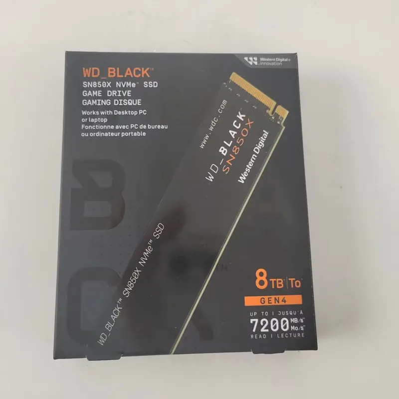 Nieuwe WD_BLACK SN850X 8TB NVM - Nvme Ssd recensie en prijs